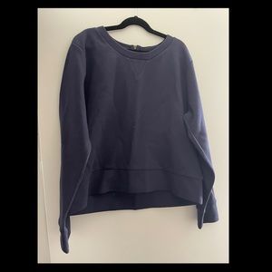 J. Crew Cropped Navy Sweatshirt
